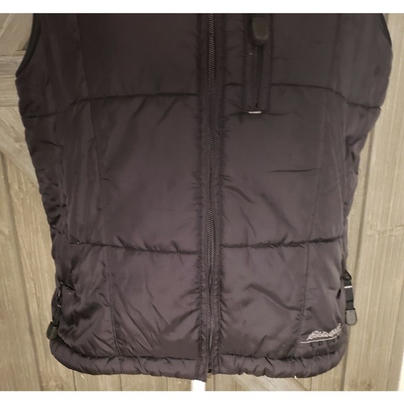Eddie Bauer Ebtek Vest Jacket Womens Size Medium M Black - Picture 2 of 9
